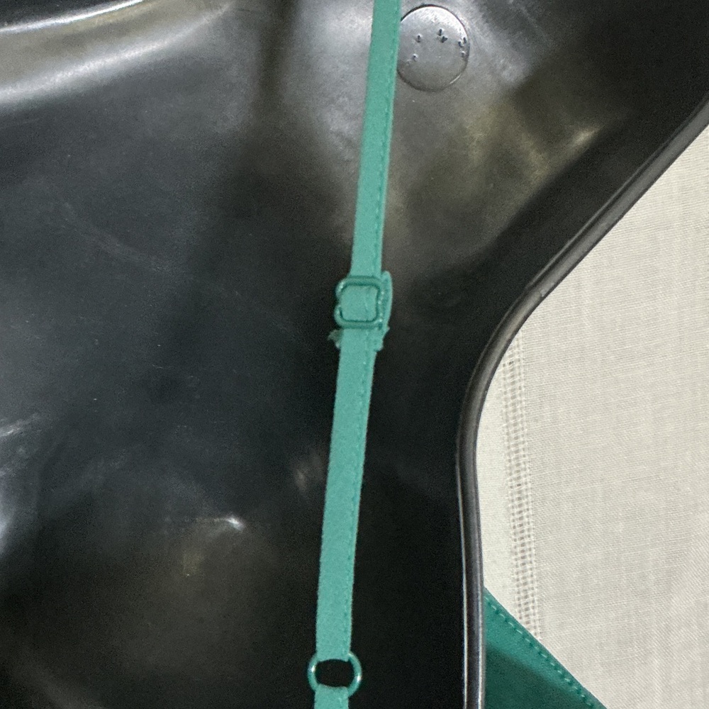 She + Sky Teal Green Maxi Dress Spaghetti Strap Flowy Sleeveless Size M - Picture 8 of 9